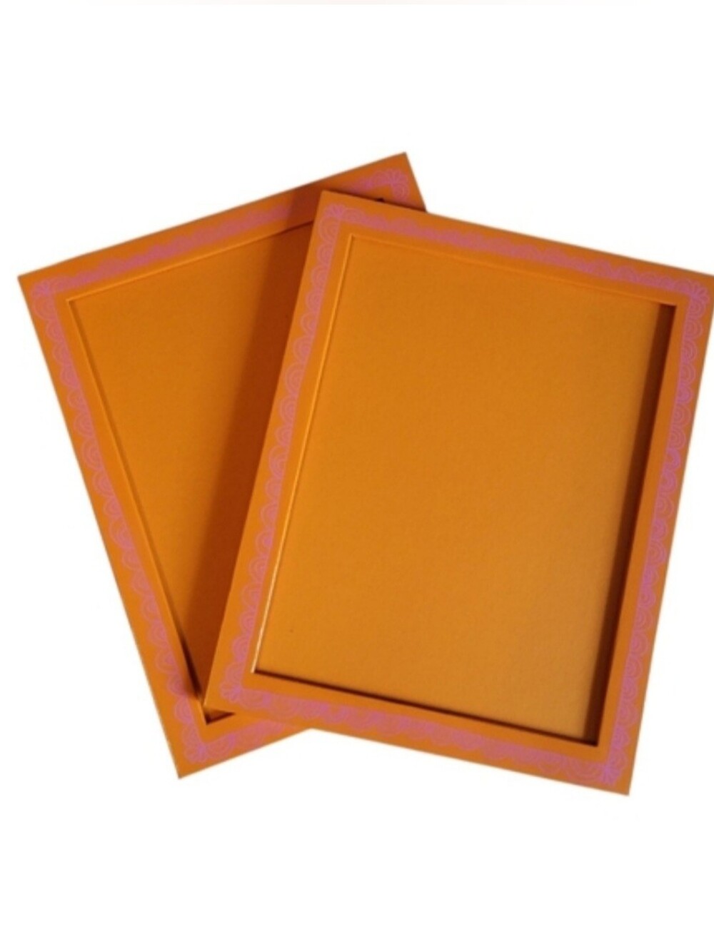 Hallmark Orange Cardboard Photo Frames - Set of 2